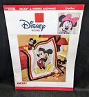 Leisure Arts Disney Home Mickey & Minnie Afghans Crochet Pattern Booklet 3317