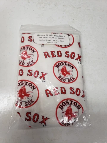 Boston Red Sox WATER BOTTLE INSULATOR HOMEMADE (FITS MOST 20-24OZ BOTTLES) Cover