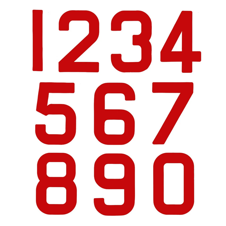 Replacement Sail Numbers - 300mm - Red 5 - Image 1 of 1