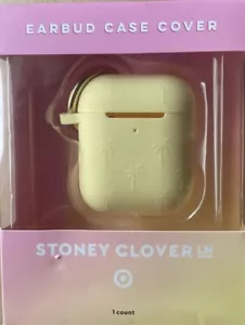 Custodia auricolari Stoney Clover Lane X Target silicone Airpod palme gialle NUOVO - Foto 1 di 4