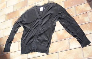 Tommy Hilfiger Strickjacke Herren Cardigan Jacke Gr. M Baumwoll Schwarz - Bild 1 von 1