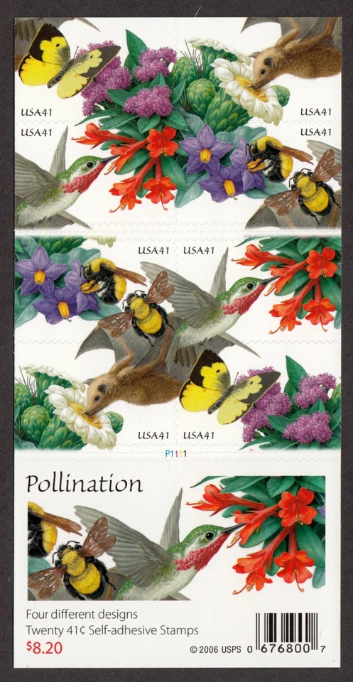 2007 Flowers Pollination Sc 4156d 41c Booklet of 20 complete mint as issued - Image 1 of 1