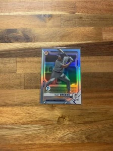 Riley Greene 2021 Bowman 1st Edition Sky Blue Refractor RC #BFE-4 Detroit Tigers - Picture 1 of 2