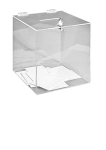Urna trasparenti per 500 schede - 25x25x25cm - Foto 1 di 1