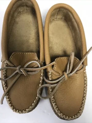 Mocasines canadienses hechos a mano cuero piel Laurentian Chief talla 5 Foto 1 de 3