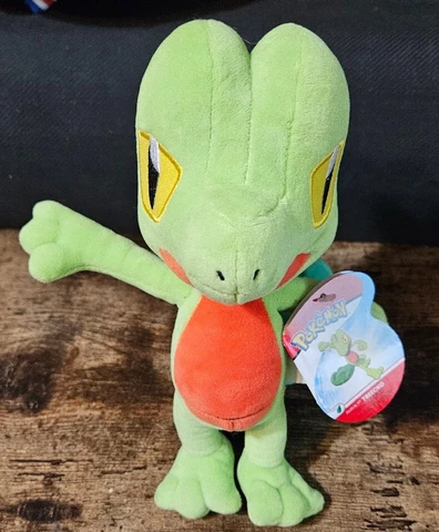 Jazwares Pokemon Treecko 8" Plush Hoenn Region Grass Type New w Tags Nintendo Cover