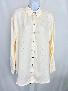 Camicia donna We The Free taglia XS manica lunga avorio combo snap down nuova con etichetta - Foto 1 di 6