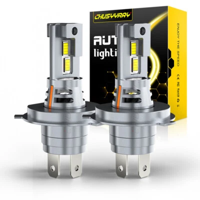 For 10-17 Honda VT13CX Fury White 6000K LED Motorcycle H4 Headlight Bulb Hi/Lo - Image 1 of 4