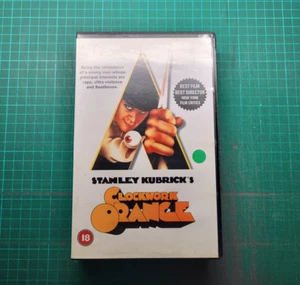 A CLOCKWORK ORANGE 1971 Stanley Kubrick Malcolm McDowell RARE BIG CASE VHS Video - Picture 1 of 9