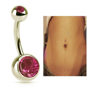 Green belly ring Dangle Drop Button navel piercing jewelry Womens Surgical 