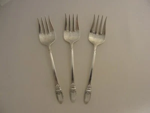 3 VINTAGE 1937 ERSTE LIEBE SILBER TELLER CHIPPED BEEF / DESSERTGABELN KONVOLUT *36 - Bild 1 von 3