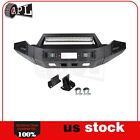 Bulkier Black Front Bumper Guard w/ LED & Winch Plate D-ring for Dodge Ram 13-18 Toyota Crown