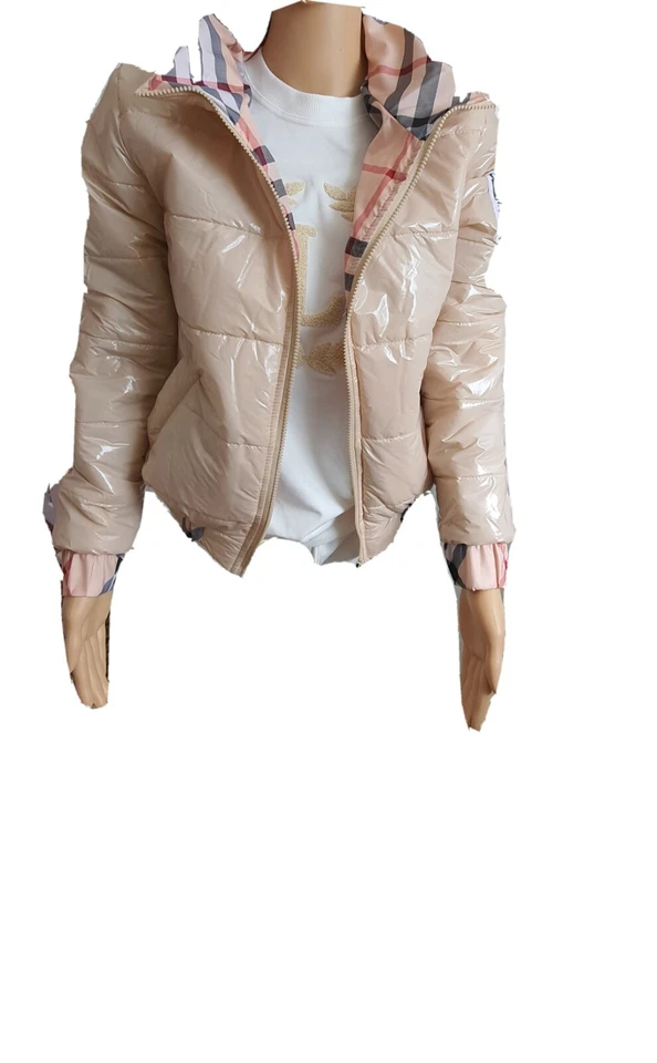 ⛔⛔⛔ POLISH JACKETS AVAILABLE.⛔⛔⛔ A wonderful bomber in beige white and pink. ... - Image 1 of 1