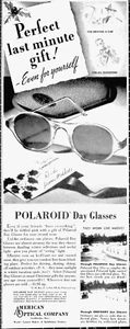 Print Ad 1941 Polaroid Day Glasses American Optical Co. Perfect Christmas Gift - Picture 1 of 4