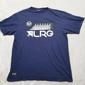 LRG Lifted Research Group T Shirt Mens Large Blue Graphic Cotton Crew Neck Logo - Picture 1 of 7
