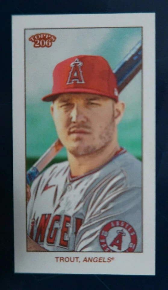 2020 Topps 206 T206 Mike Trout parallel Piedmont back SP short print - Image 1 of 1