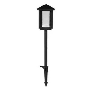 Hampton Bay Cairo 160 Lumen Low Voltage Square Black Landscape Path Light 1PK - Picture 1 of 7