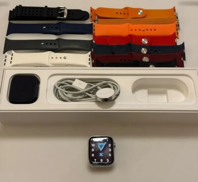 Hermes 44MM Apple Watch Face Serie 4 Acero Inoxidable 10+ Bandas Gratis Paquete Foto 1 de 4