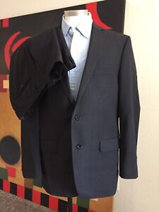 Marc Anthony Men's Suit Blazer Sport Coats Wool Two Button Jacket 46R Pants 36W