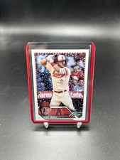Mike Trout 2023 Topps Holiday #H27 SP Candy Cane Bat Variation Angels