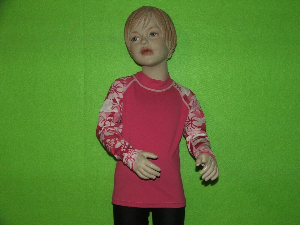 YOUTH KIDS LONG SLEEVE RASH GUARD PINK-KONA PINK (see size chart) - Image 1 of 1