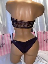Victorias Secret Swim Suit Strappy Bandeau & The Super Itsy Bottoms XS