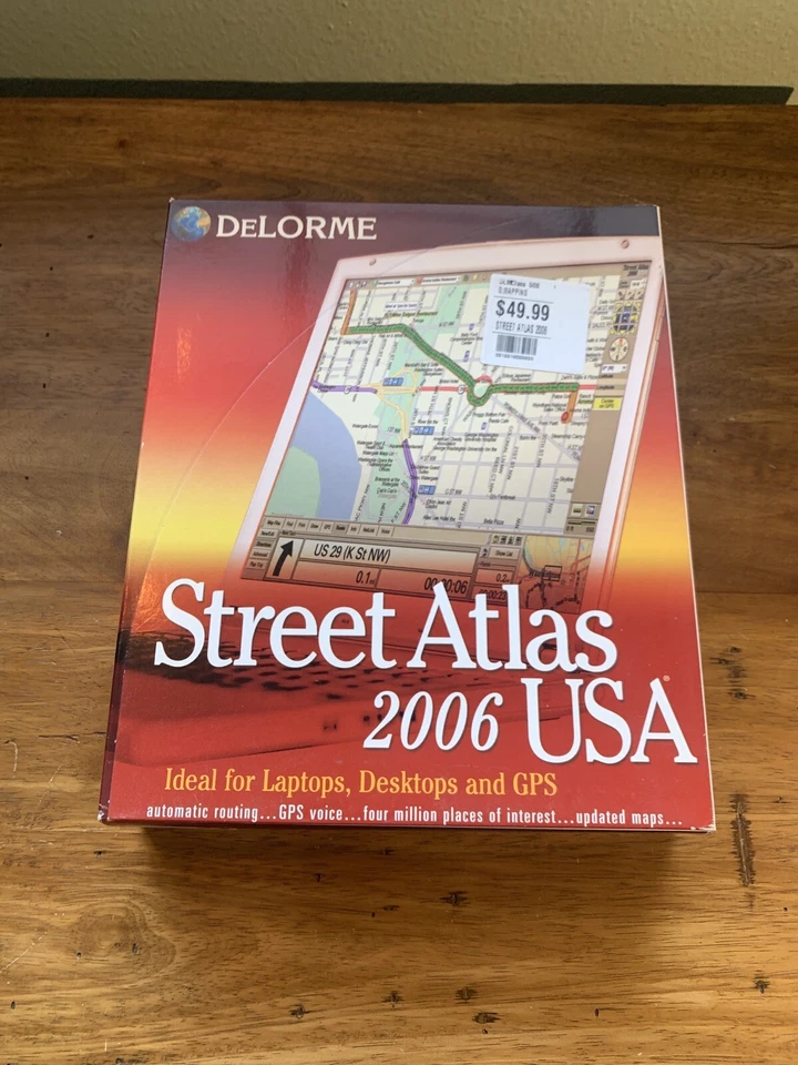 Street Atlas USA 2006 PC CD trip route mapping, map roads planning GPS tools app - Image 1 of 2