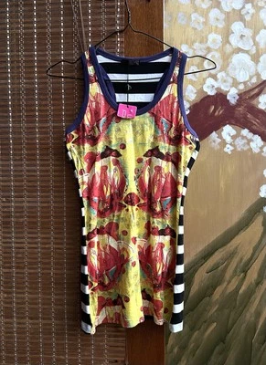 Camiseta sin mangas estampada vintage Y2K Custo Barcelona talla 1  Foto 1 de 4