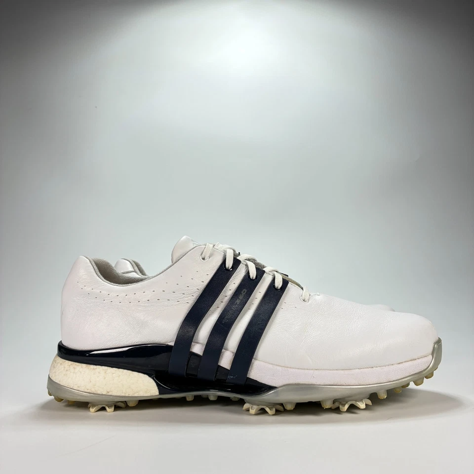 Zapatos de golf Adidas Tour360 24 blanco azul marino rendimiento IF0245 para hombre talla 9,5 Foto 1 de 4