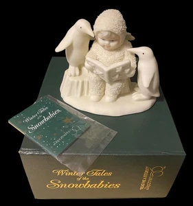 Dept 56 Snow Babies READ ME A STORY Figurine Made In Taiwan In Box NEW - Picture 1 of 21