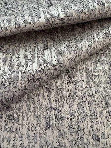 CASAMANCE "AMBOINE" Platinum/Grey/Beige/Black-small scale jacquard-51.5"W x 85"L - Picture 1 of 7