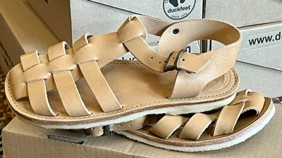 Duckfeet Leather Fisherman Sandals Womens 41 Ringkobing Bio Flat Strappy Shoes - Image 1 of 4