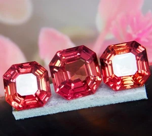 Natural 20 Ct Brazilian Rose Pink Morganite Radiant Cut Certified Gemstone Lot - Picture 1 of 16