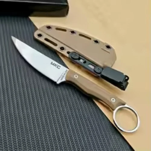 MKC Speedgoat Hoja Fija Exterior Cuchillo Recto Nylon Onda Fibra Mango EDC Foto 1 de 2