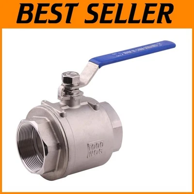 Blue Locking Handles 3" NPT Ball Valve for Water, Oil, Gas - Image 1 of 4