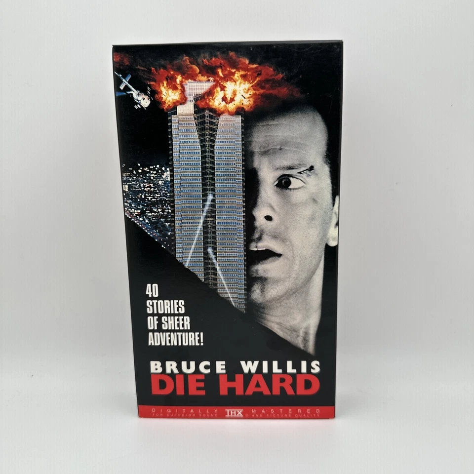 Die Hard (VHS, 1989, CBS Fox) Bruce Willis, Alan Rickman OOP Rare FS - Image 1 of 4