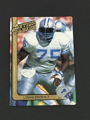 1991 Action Packed Lomas Brown Rookie #72 Detroit Lions RC (E) - Image 1 of 2