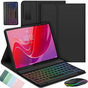 Hülle Für Lenovo Tab M11 11'' 2024 TB330FU 330XU QWERTZ RGB Beleuchtete Tastatur - Bild 1 von 31