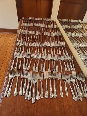 50 обеденных вилок и 50 десертных вилок — нержавеющая сталь — смесь n спичек — несоответствие случайный выбор  - Изображение 1 из 4