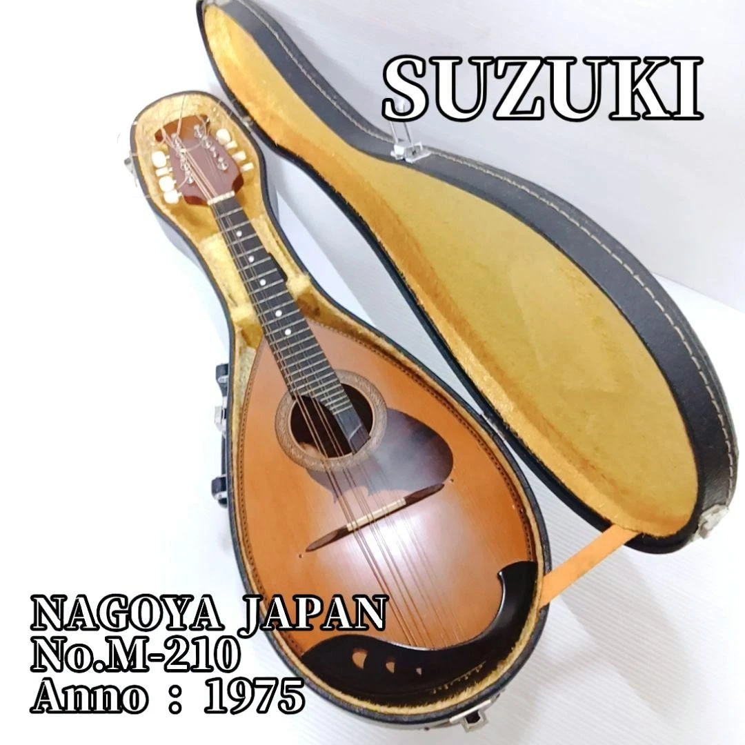 Vintage 1974 Suzuki Violin M-210 Mandolin Made in NAGOYA Japan HJ