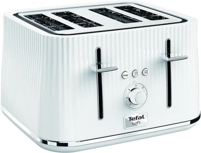 Tefal Loft TT760140 4-Slot Toaster/White Slice, Plastic, 1700 W White  - Image 1 of 4