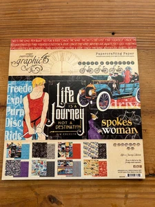 Graphic 45 Life's A Journey Collection Collection 8 X 8 paper pad - Picture 1 of 2