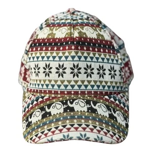 Andaman Elephant Print Baseball Cap Boho Adjustable Strap Women's Hat - Picture 1 of 6