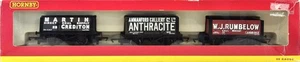 Hornby R6117 Assorted Open Plank Wagons Triple Pack - Martin Ammanford Rumbelow - Picture 1 of 5