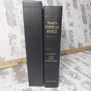NAVE'S TOPICAL BIBLE KJV 1962 THUMB INDEXED Concordance Reference In The Box - Imagen 1 de 11