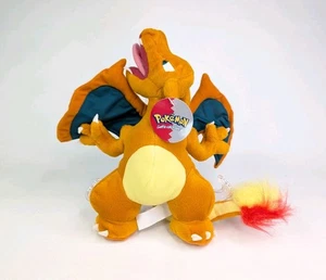 Vintage 1999 Nintendo Pokémon Charizard 10.5" Plush Stuffed Toy Play by Play NEW - Picture 1 of 12