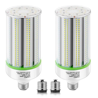 2-Pack 80W LED Corn Bulbs,E26/ E39 Base LED Light,5000K,AC110-277V,LED Replace-- - Image 1 of 4