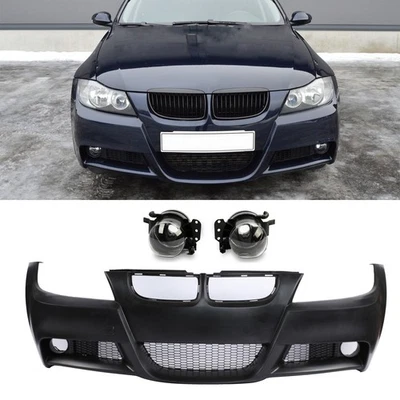 Front Bumper Cover W/O Sensor Fit M-Tech Style For BMW 3Series E90 E91 2006-2008 Foto 1 de 4