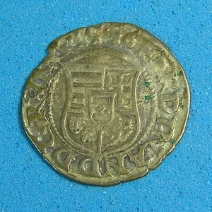 Hungary Medieval Silver Denar 1556 AD, Virgin & Child, Ferdinand, Combined S/H - Picture 1 of 3