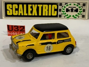 SLOT CAR SCX SCALEXTRIC EXIN C-45 MINI COOPER #16 MOVI COOPER AMARILLO - Imagen 1 de 8